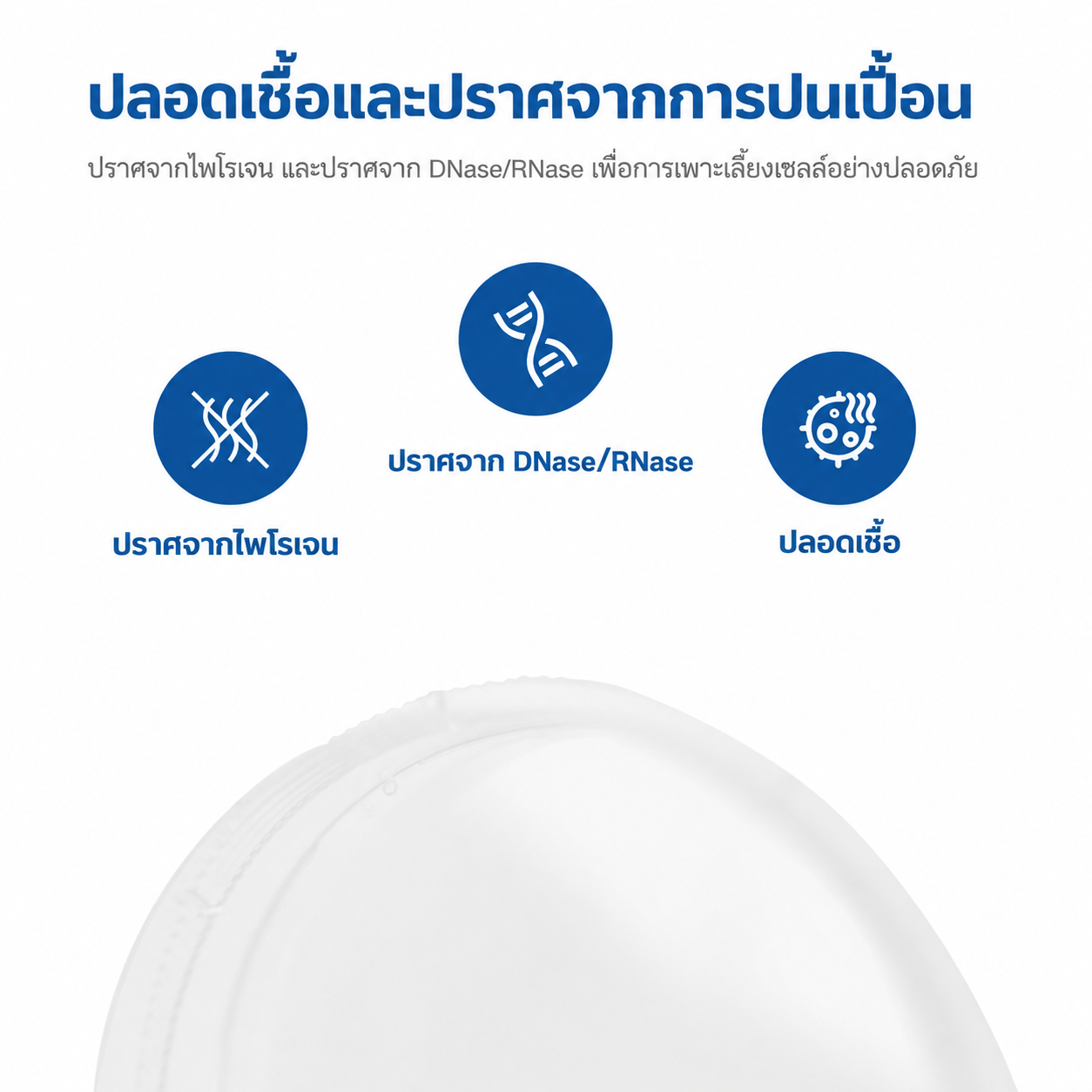 จานเพาะเลี้ยงเซลล์ปลอดเชื้อ | PS ฉายรังสีแกมมาพร้อมวงแหวนจับถนัดมือ