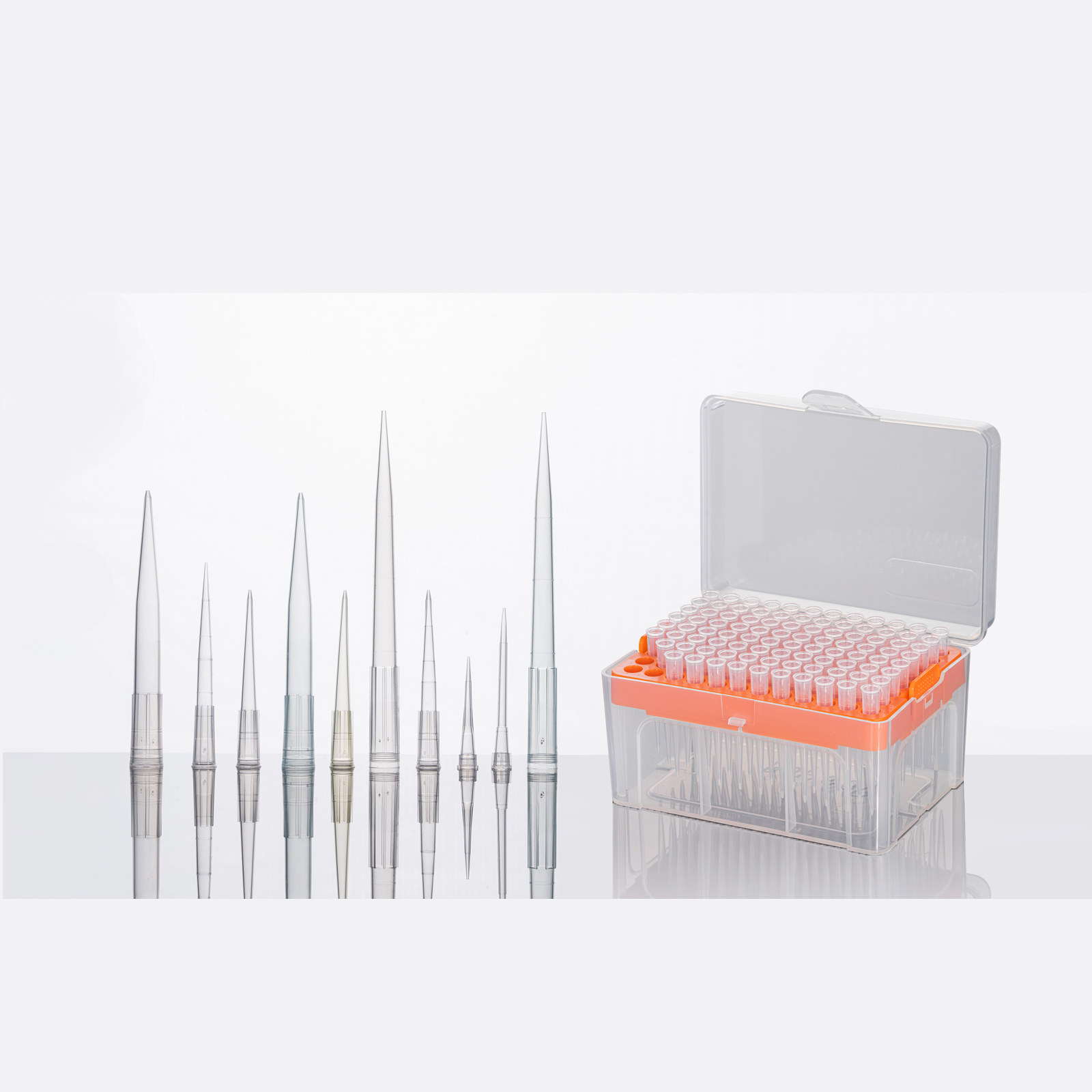 0.5–10μL to 10mL Sterile Pipette Tips, Rack Pack, Precision Laboratory Liquid Handling for PCR, Molecular Biology and Clinical Applications