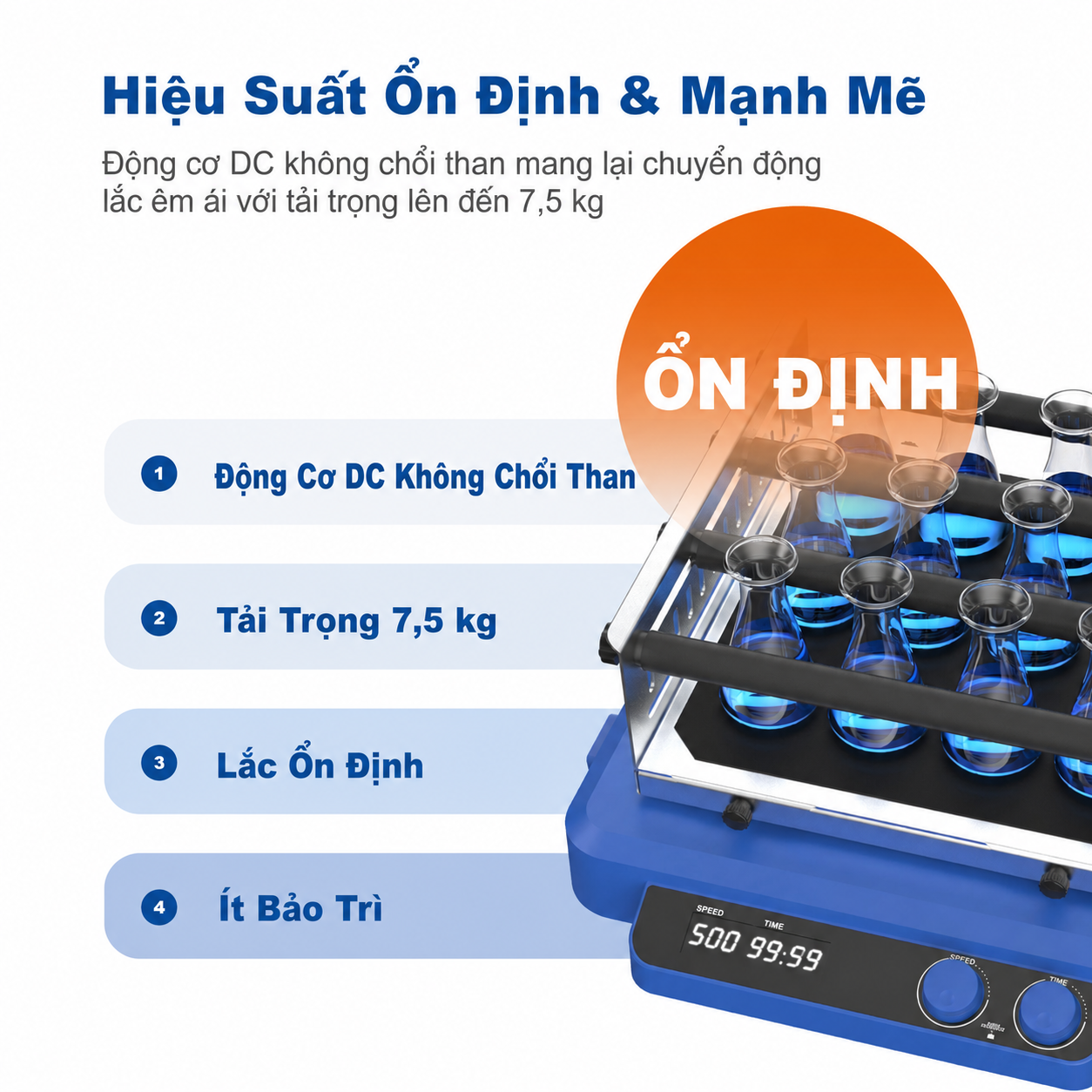 Máy lắc phòng thí nghiệm | Thiết bị lắc phòng thí nghiệm đáng tin cậy cho nghiên cứu và nuôi cấy tế bào
