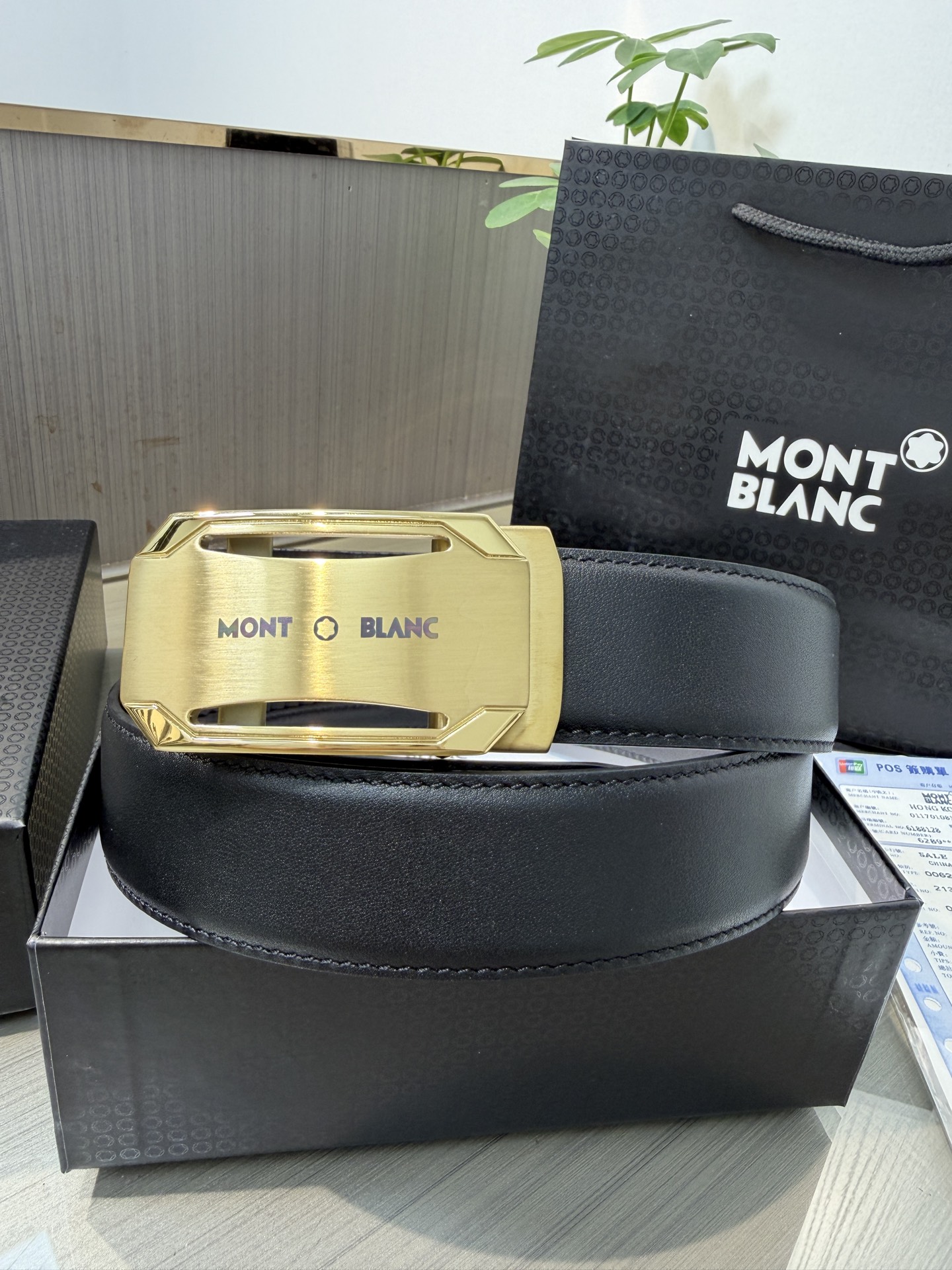 モンブラン「Montblanc」ベルト 自動ベルト