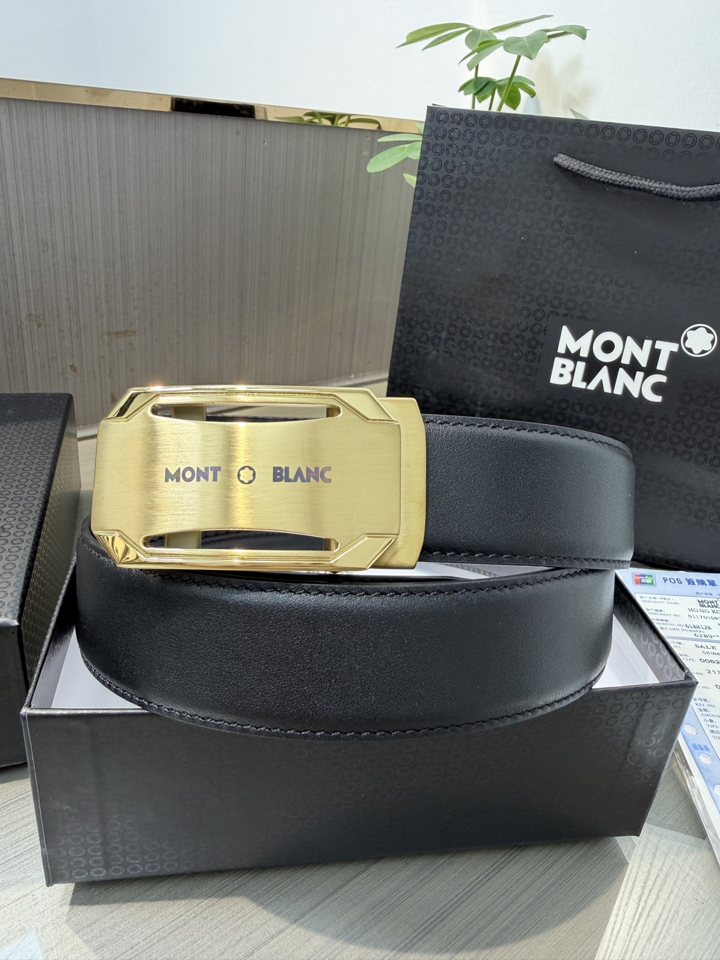 モンブラン「Montblanc」ベルト 自動ベルト