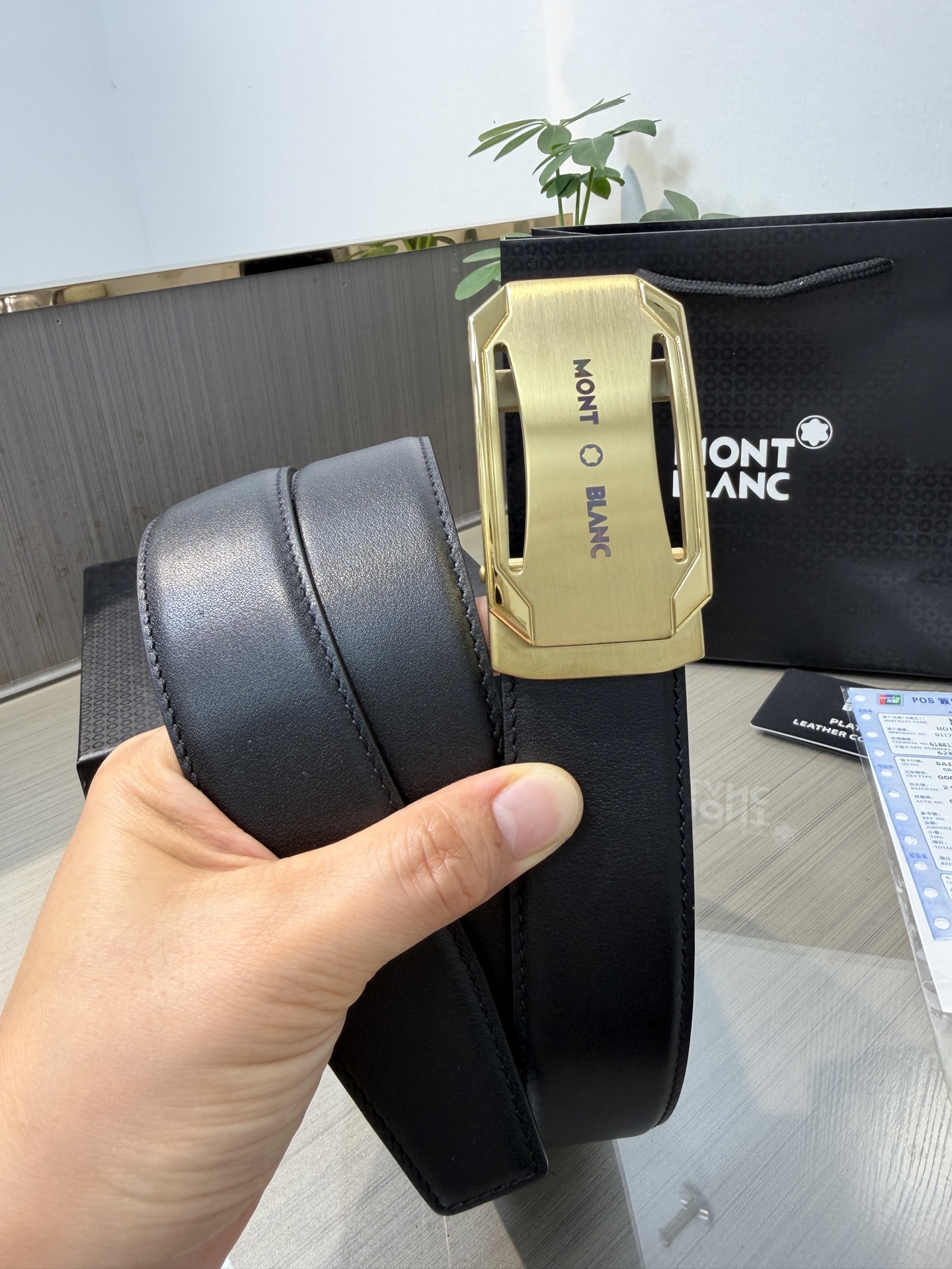 モンブラン「Montblanc」ベルト 自動ベルト