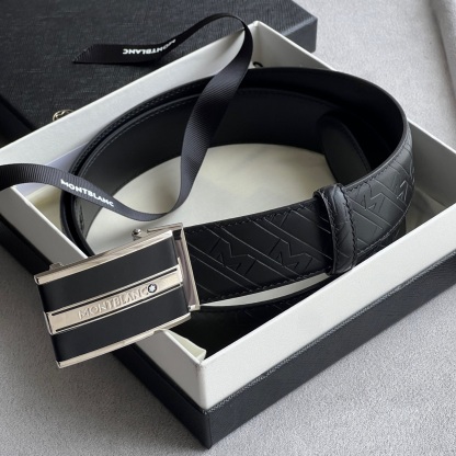 モンブラン「Montblanc」ベルト 黒と茶色の両面レザーベルト