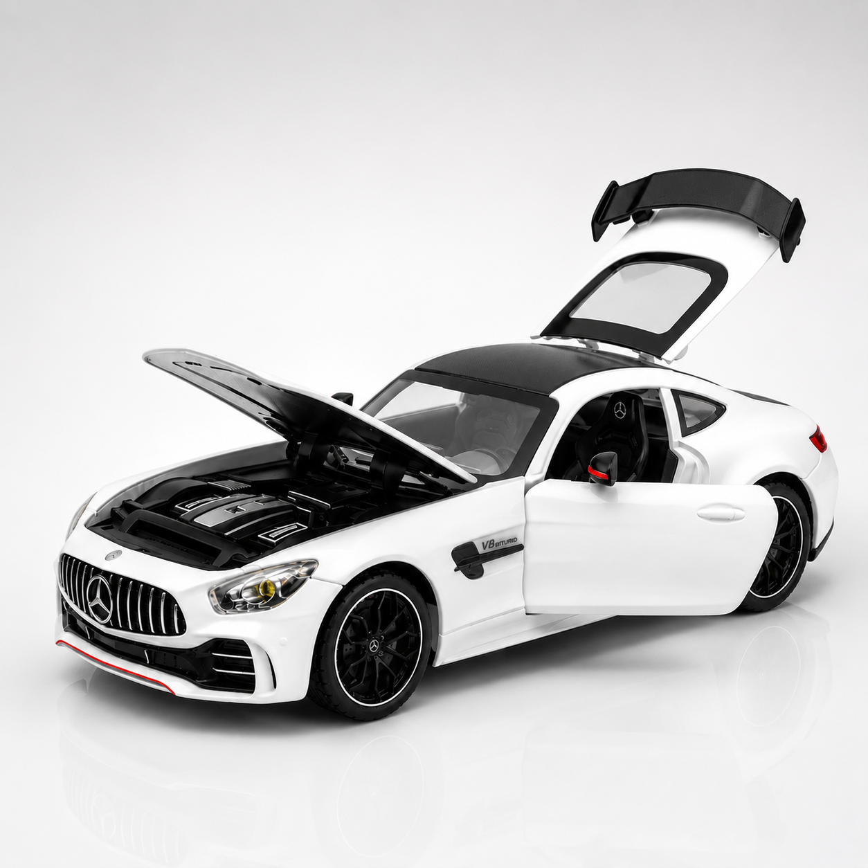 【1/24 ‎Mercedes AMG GT 】比例1/24梅賽德斯賓士AMG GT合金汽車模型 