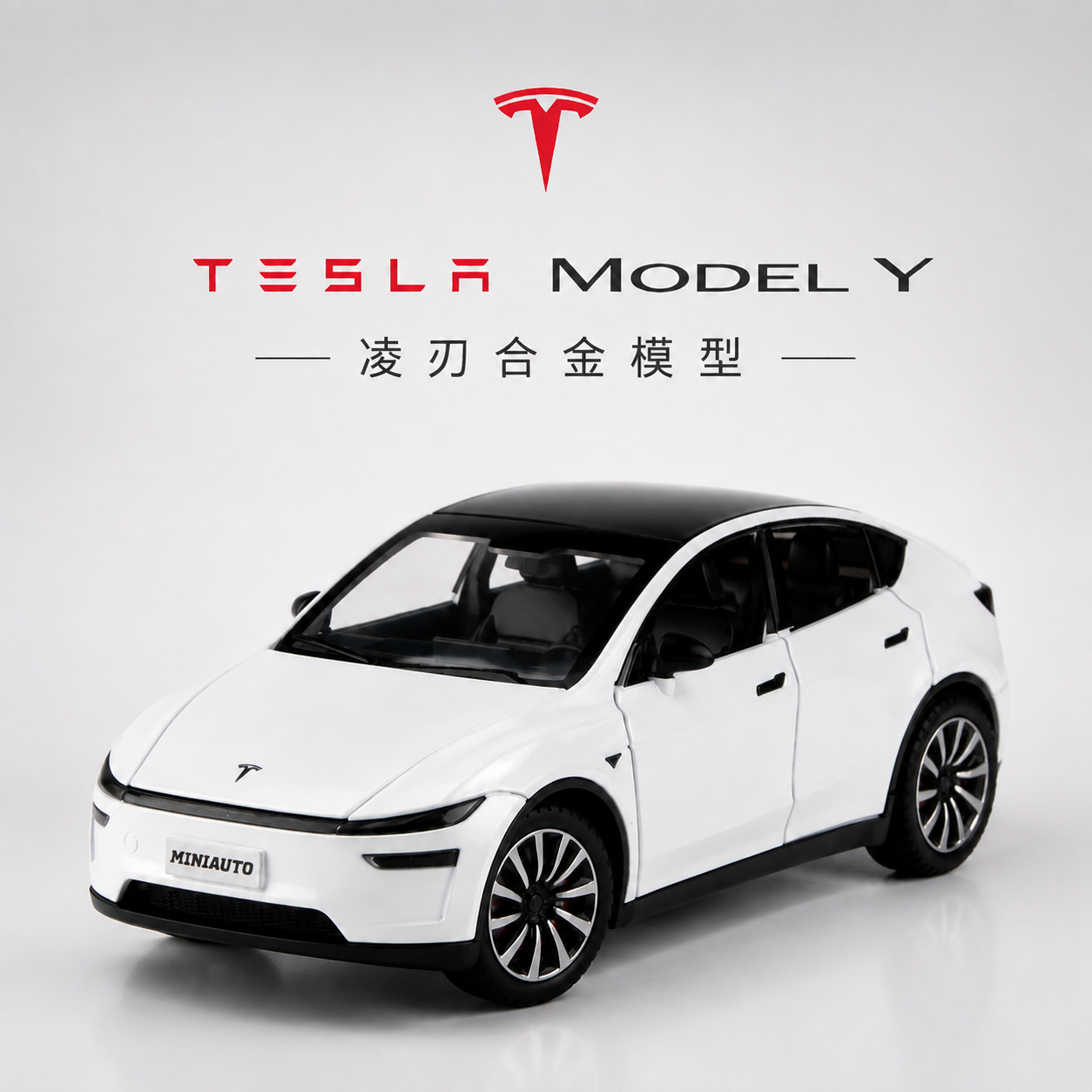 【1/24 ‎Tesla Model Y 】比例1/24特斯拉 Model Y 合金電車模型 