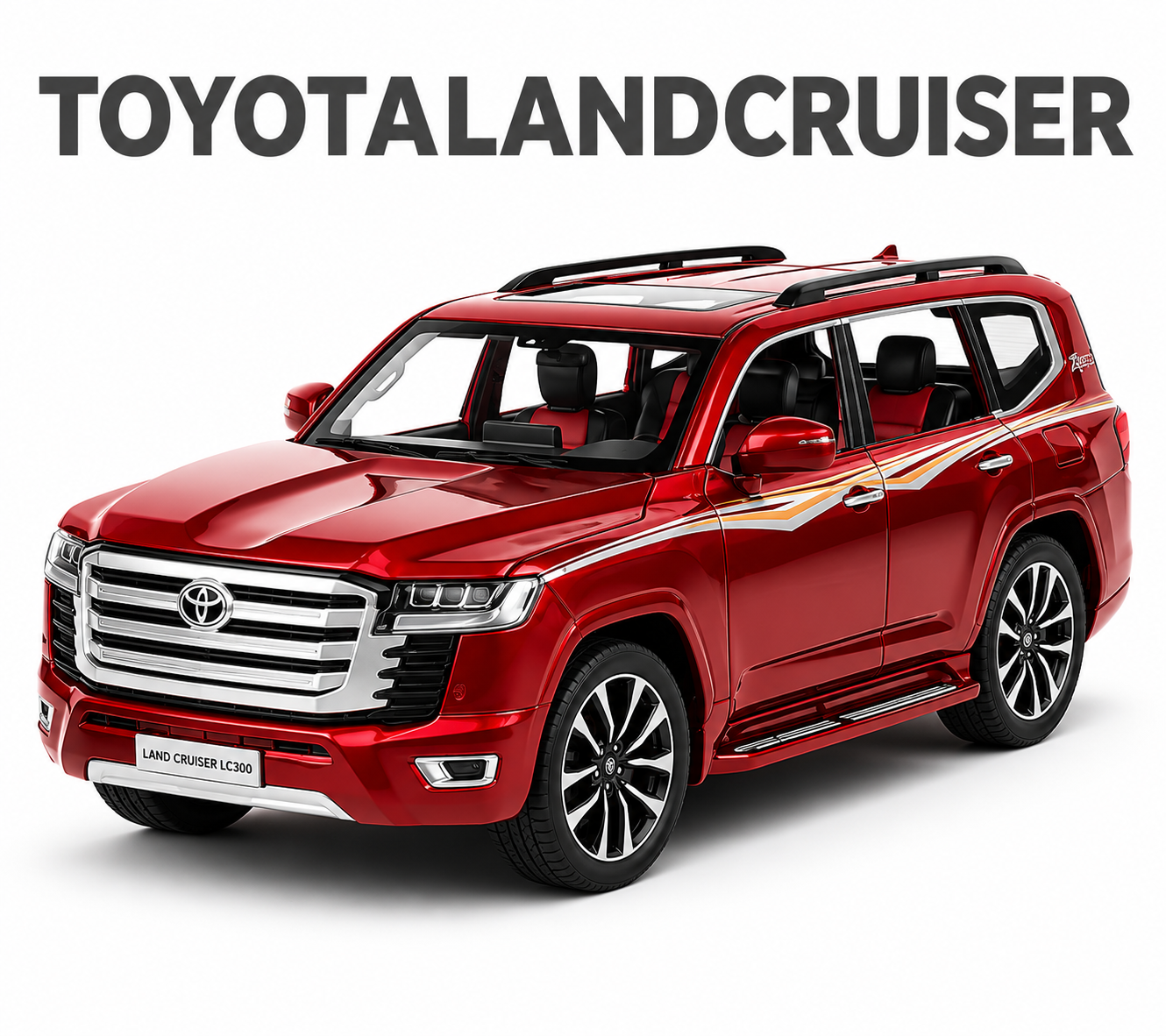 【1:24 Land Cruiser 】比例1:24陸地巡洋艦合金汽車 SUV越野車模型 合金材質 車門模擬設計 橡膠材質輪胎 重力按壓開啟車燈