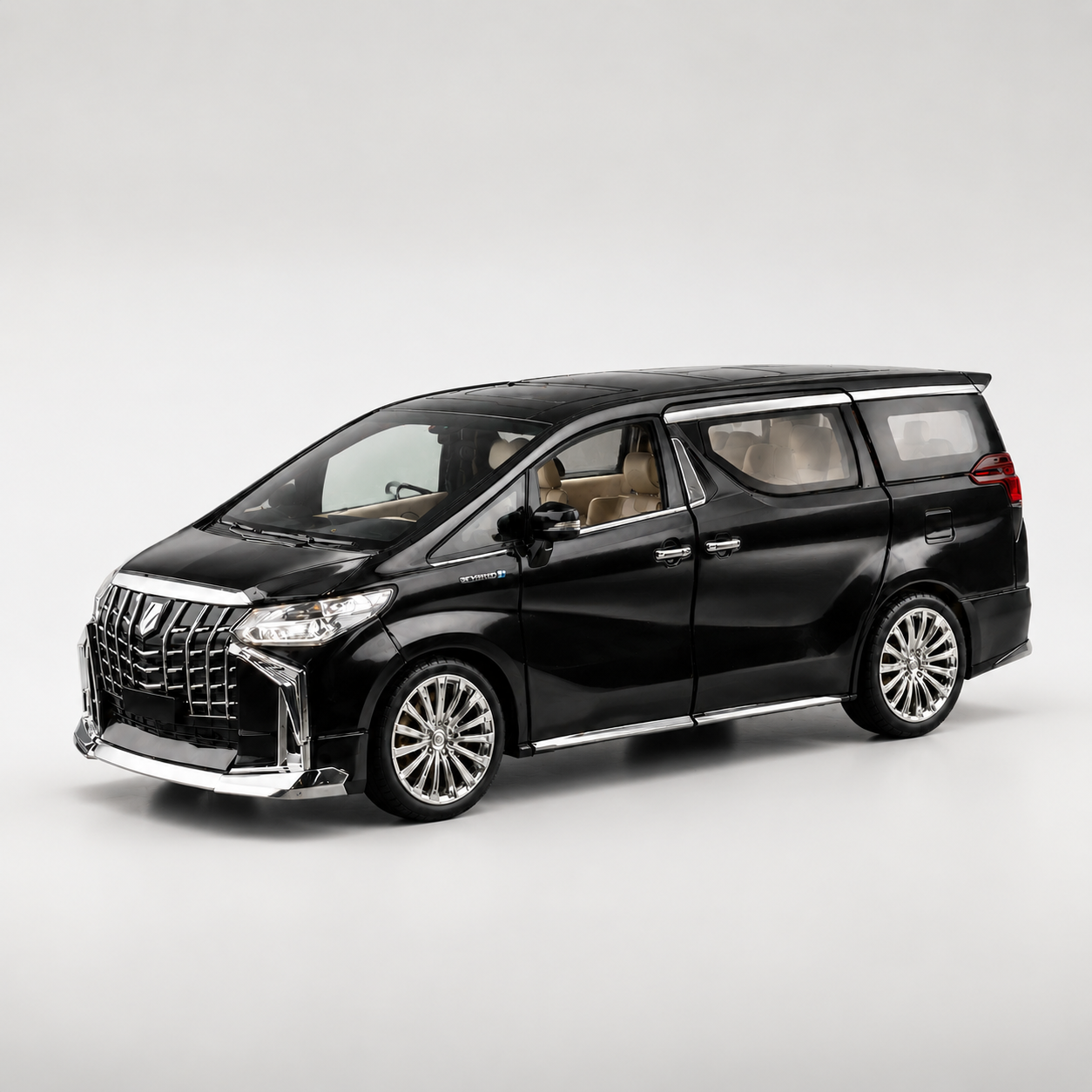 【1/24 Toyota Alphard 】比例1/24豐田埃爾法合金汽車模型 