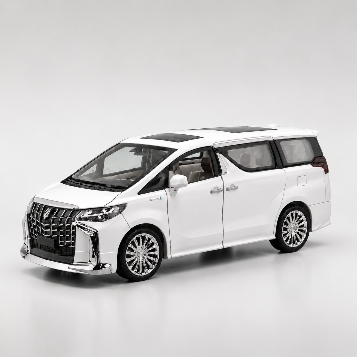 【1/24 Toyota Alphard 】比例1/24豐田埃爾法合金汽車模型 