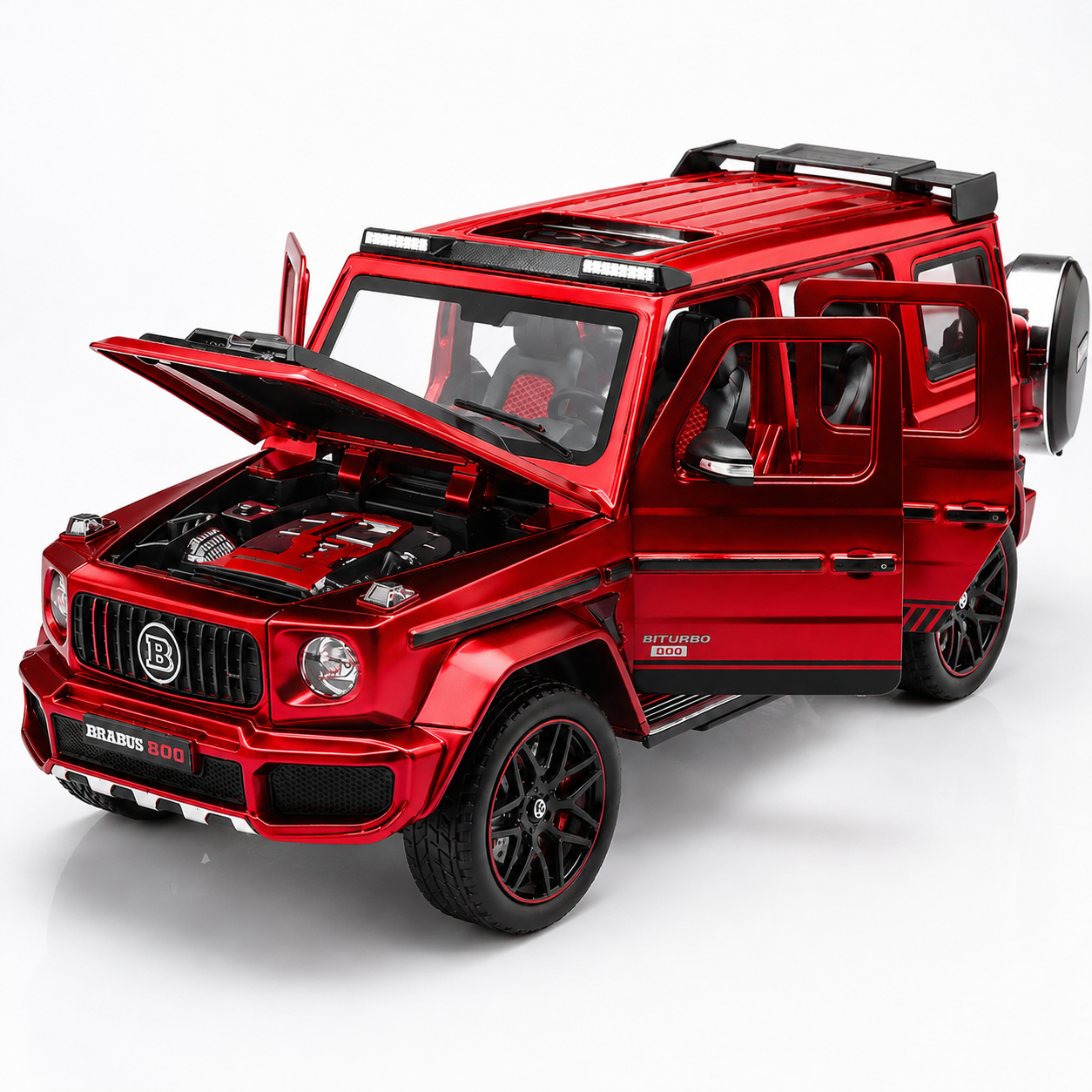 【1/24 BRABUS G 800 】比例1/24賓士巴博斯G800 越野合金汽車模型 