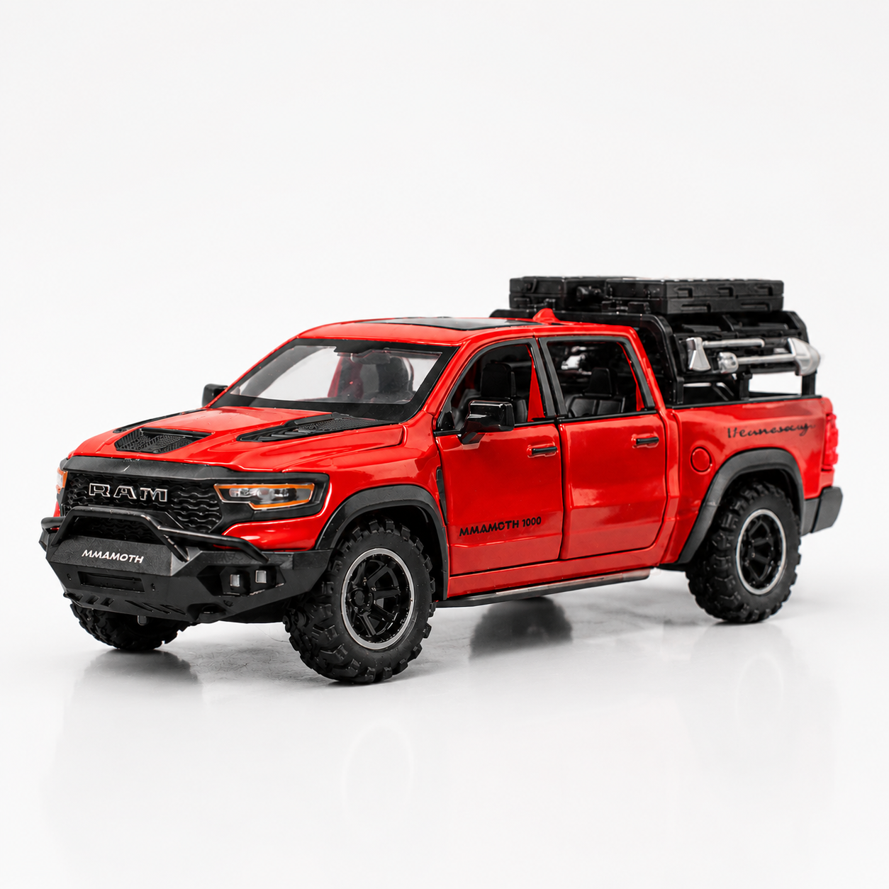 【1/32 Hennessey Mammoth RAM TRX 】比例1/32道奇猛獁象 RAM 越野合金汽車模型 