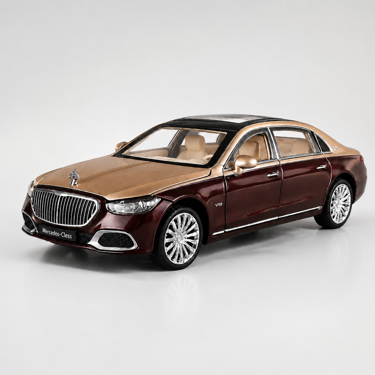 【1/24 Mercedes-Maybach S680】比例1/24邁巴赫S680合金汽车模型 