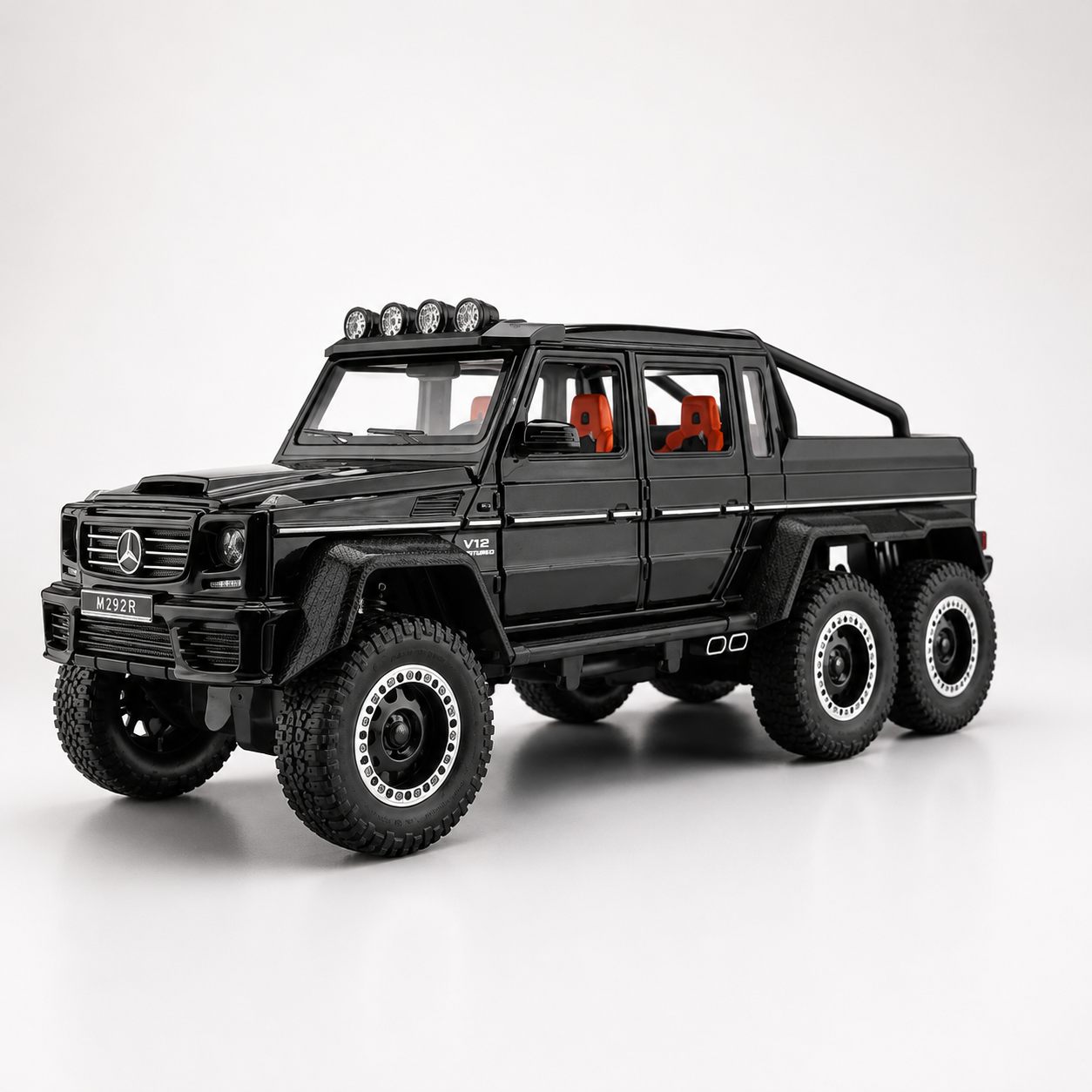 【1/20 BenzAMG 6*6模型】比例1/20 賓士AMG改裝版越野車模型 