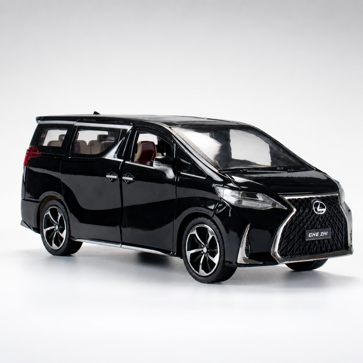 【1/24 Lexus LM 300h 】比例1/24凌志 LM 300H 合金汽車模型 