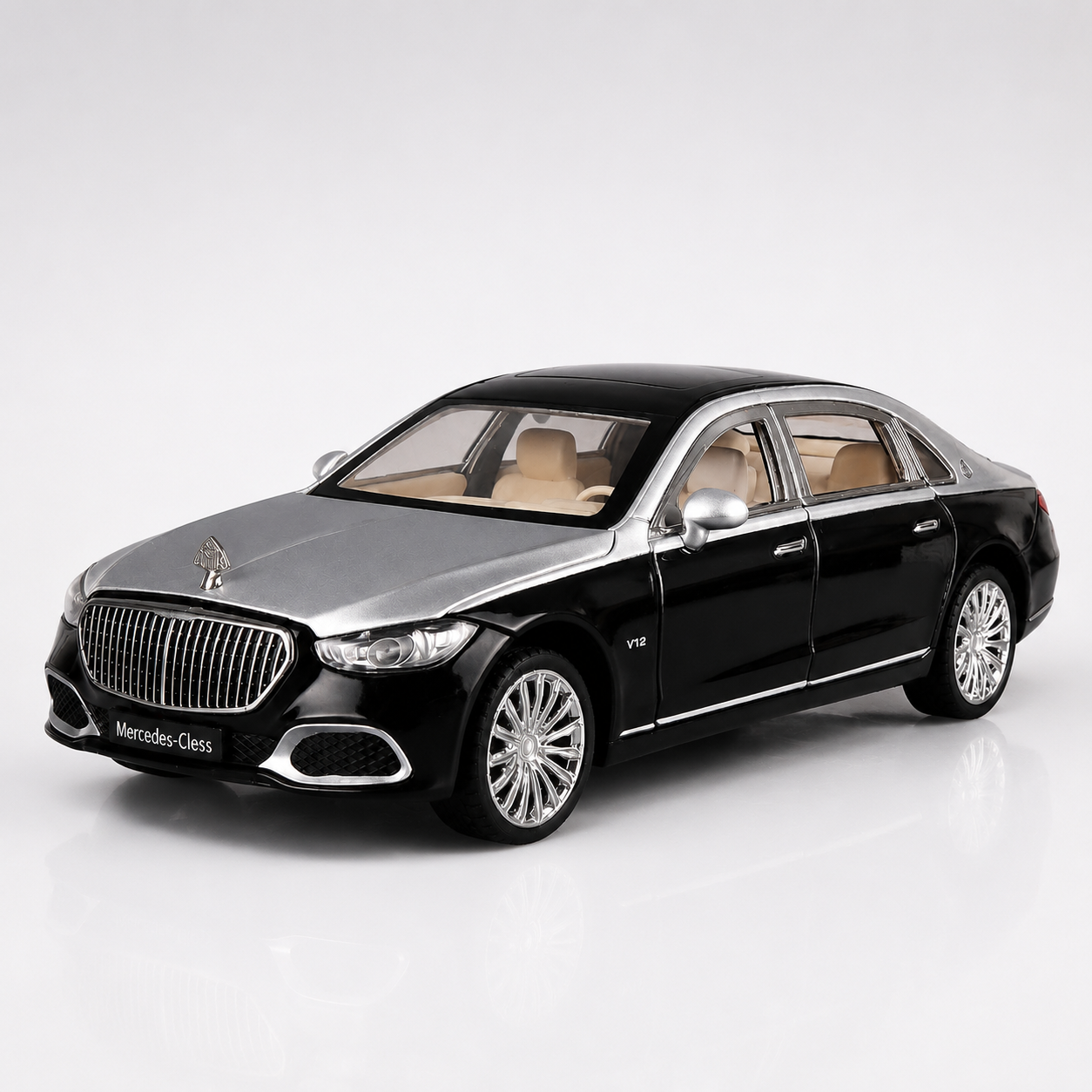 【1/24 Mercedes-Maybach S680】比例1/24邁巴赫S680合金汽车模型 