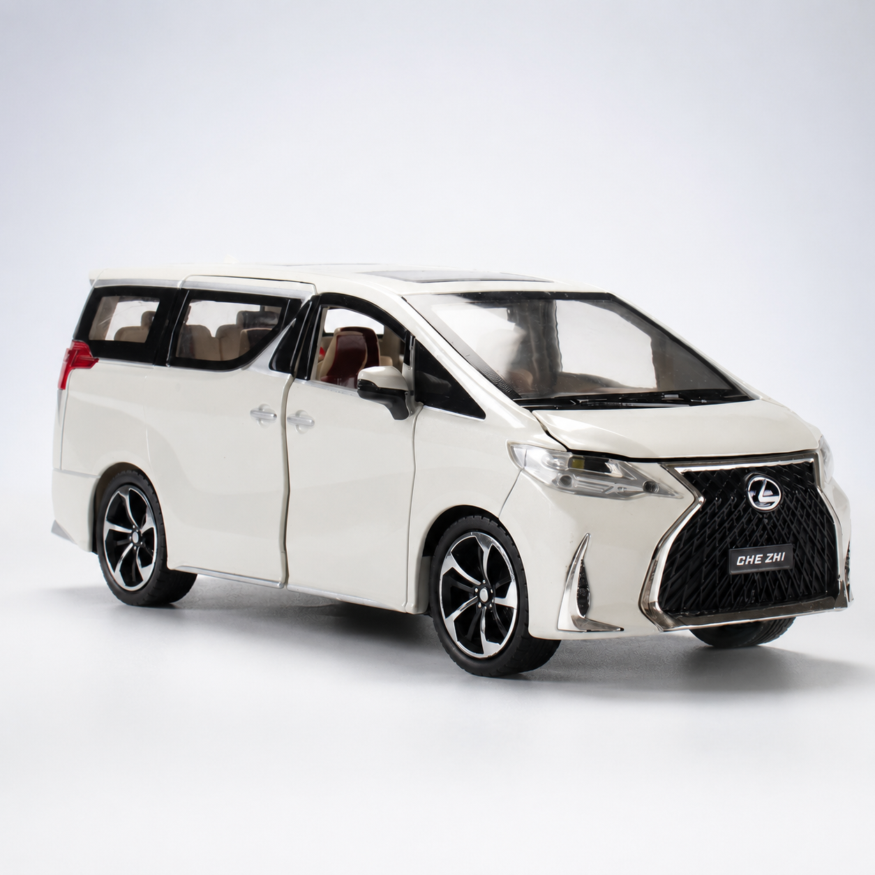 【1/24 Lexus LM 300h 】比例1/24凌志 LM 300H 合金汽車模型 
