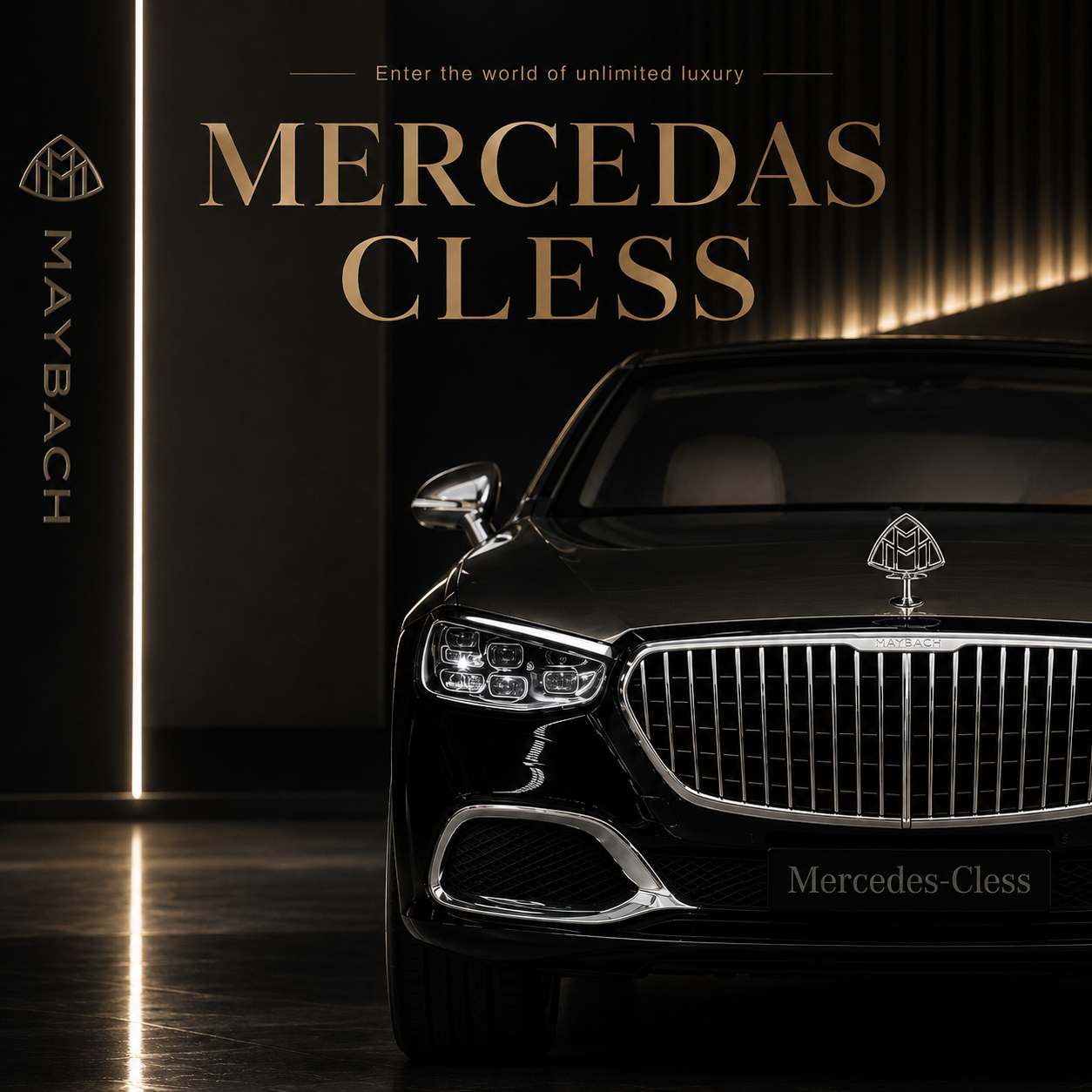 【1/24 Mercedes-Maybach S680】比例1/24邁巴赫S680合金汽车模型 合金材質 車門仿真設計 橡膠材質輪胎 重力按壓開啟車燈