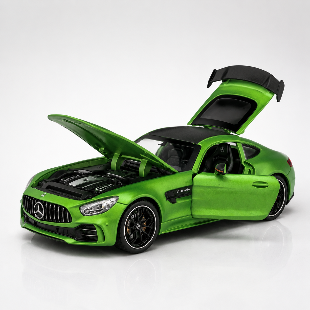【1/24 ‎Mercedes AMG GT 】比例1/24梅賽德斯賓士AMG GT合金汽車模型 