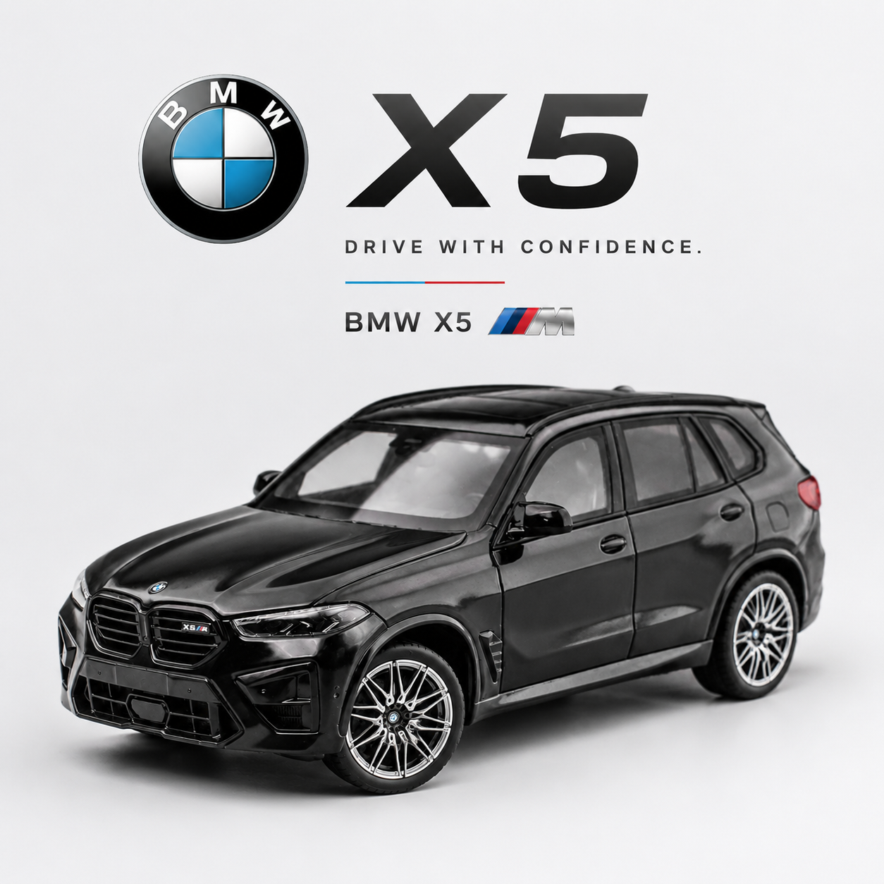 【1/24 ‎BMW X5M 】比例1/24宝马BMW X5M 性能SUV合金汽車模型 
