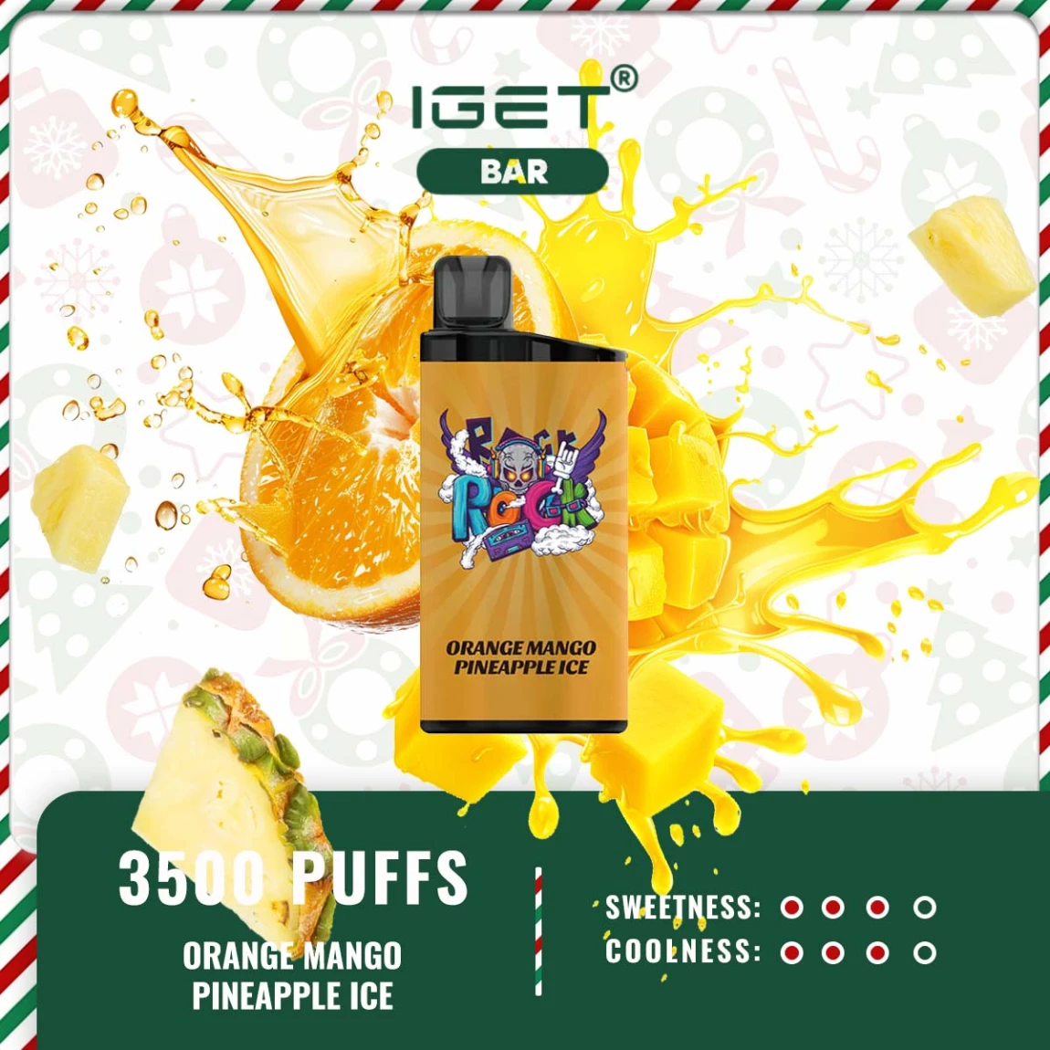 IGET BAR 3500 PUFFS – ORANGE MANGO PINEAPPLE