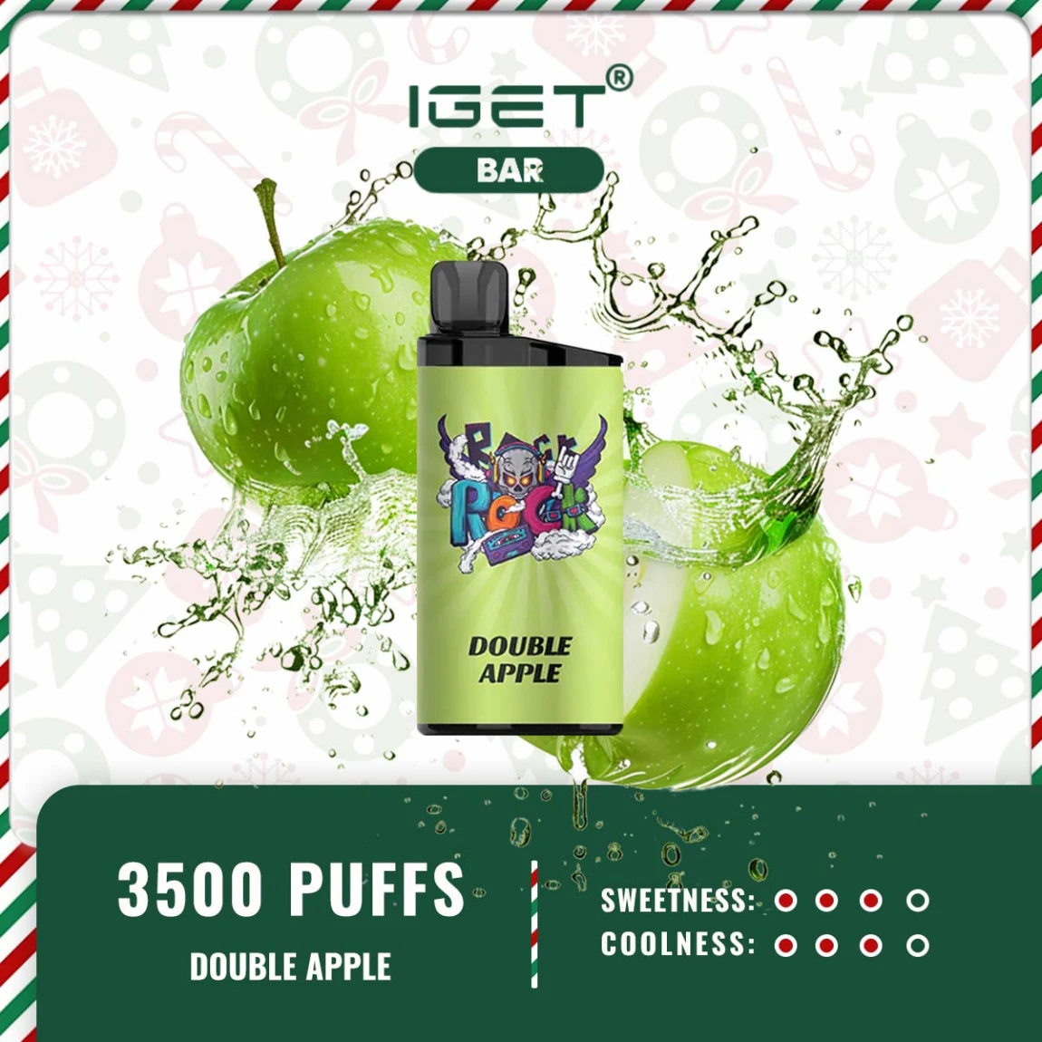 IGET BAR 3500 PUFFS – DOUBLE APPLE