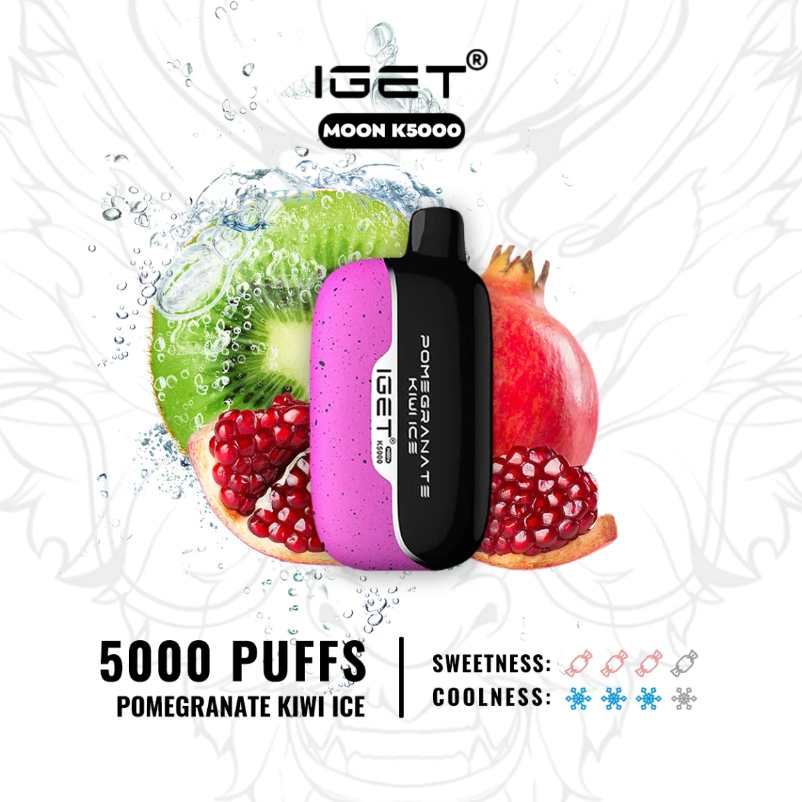 IGET MOON – POMEGRANATE KIWI ICE