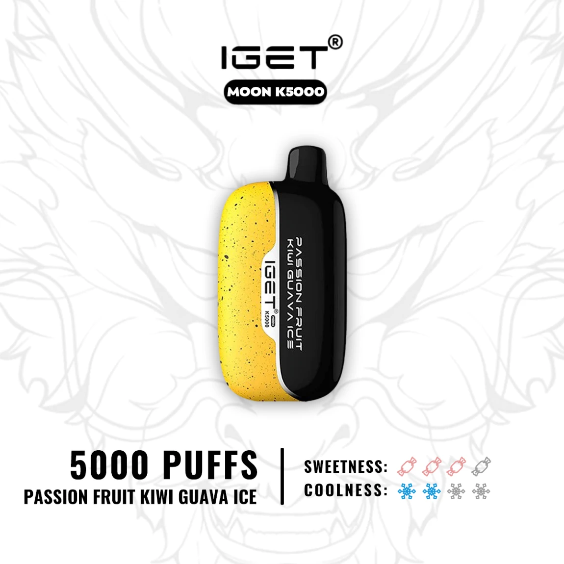 IGET MOON – PASSIONFRUIT KIWI GUAVA ICE