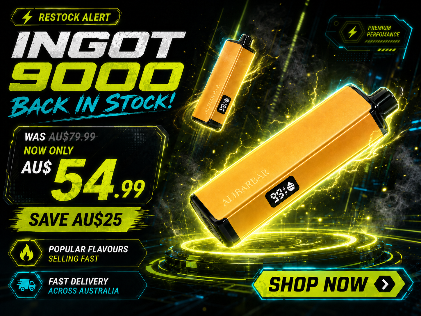 ALIBARBAR INGOT 9000 Back In Stock Sale