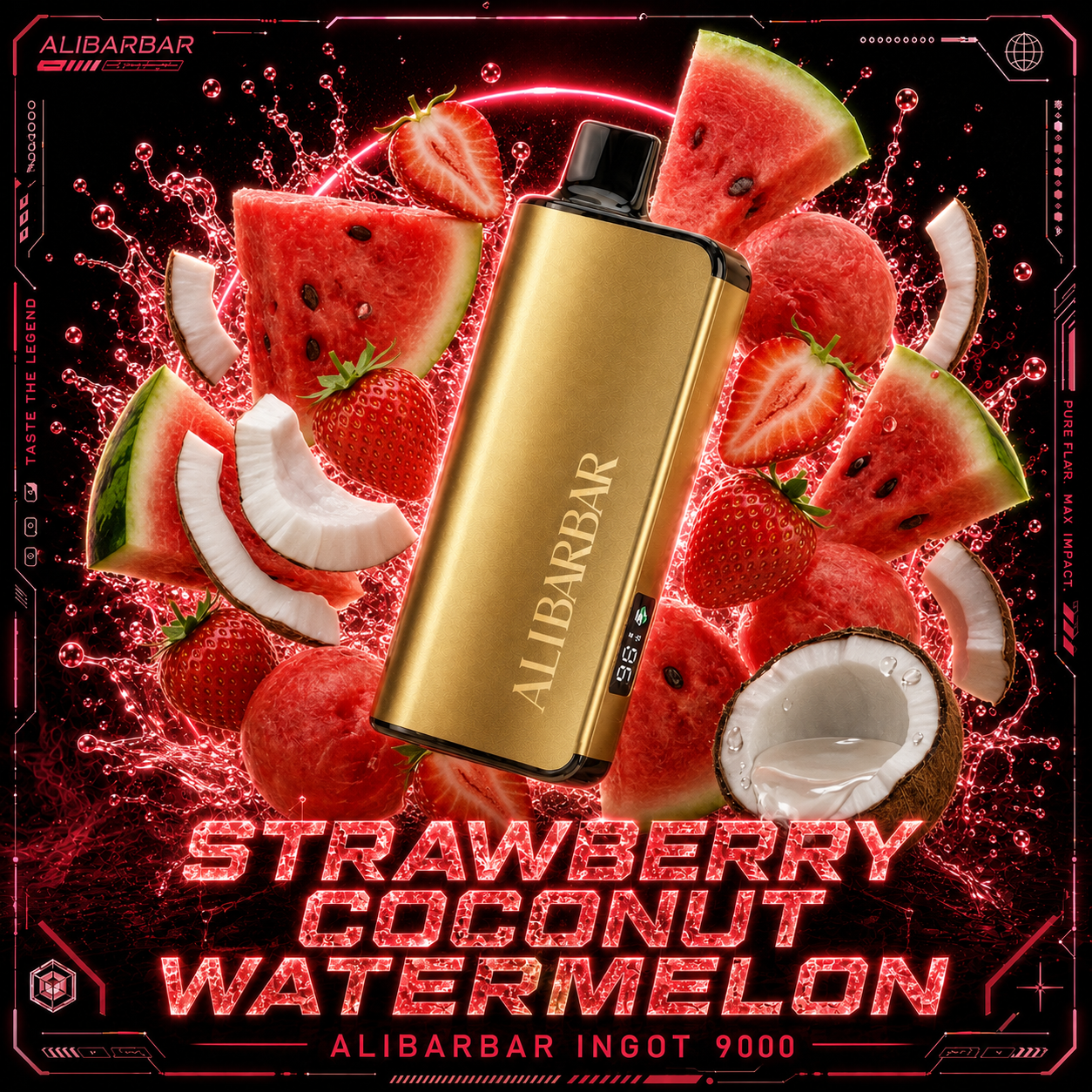 Strawberry Coconut Watermelon – INGOT 9000