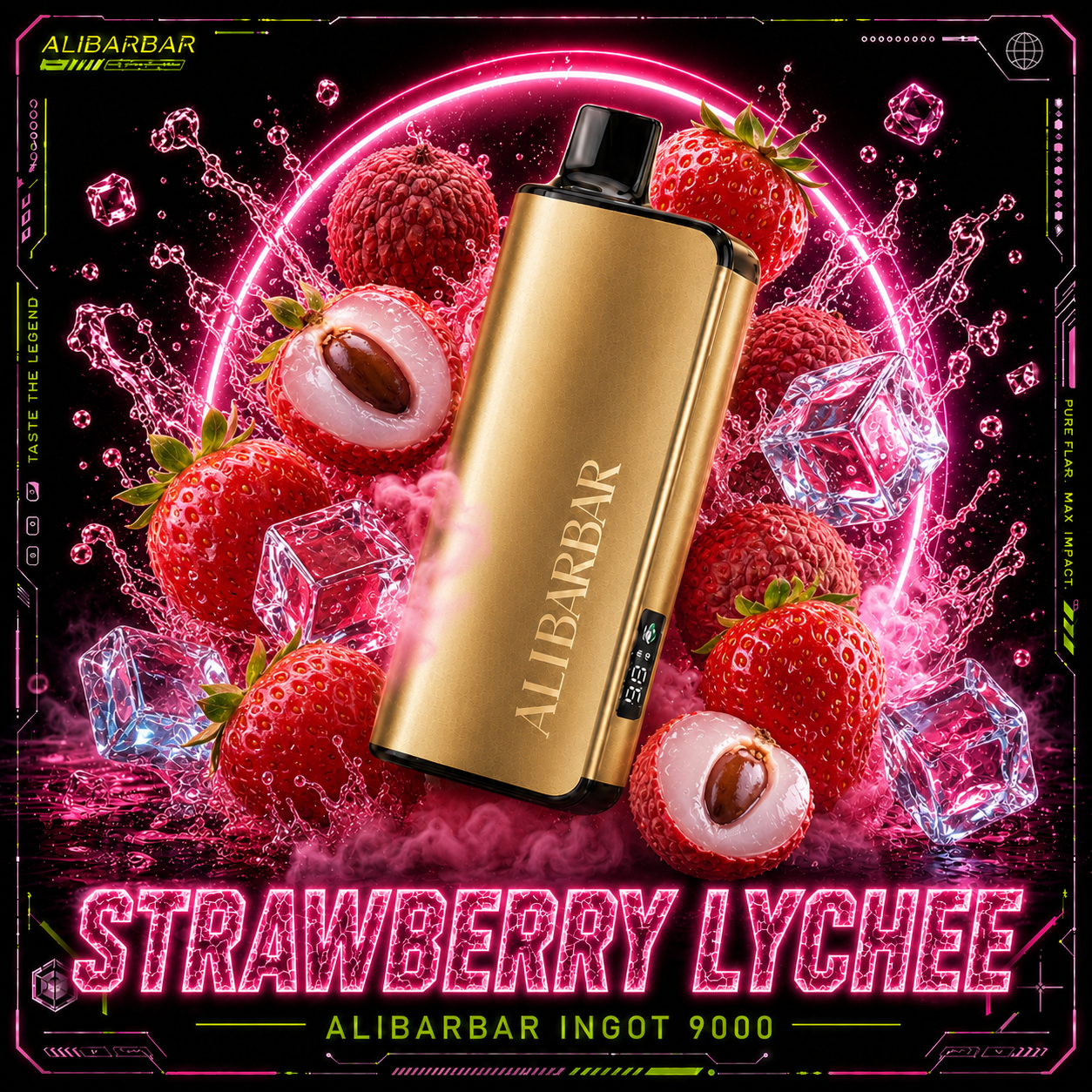 🔥 BEST SELLER | Strawberry Lychee Ice – INGOT 9000