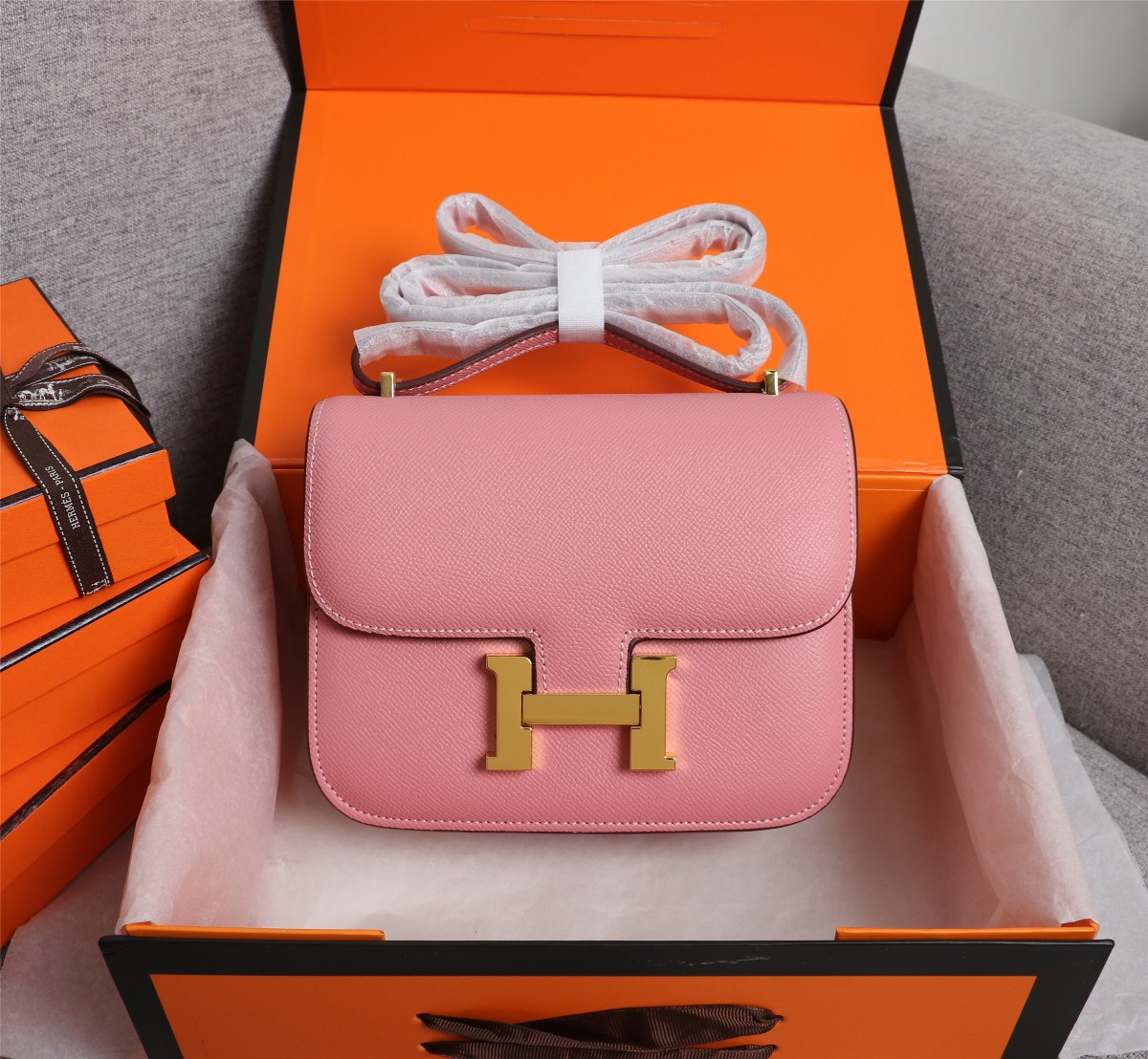 HERMES コンスタンス Ⅲ 19 グラファイト シルバー金具