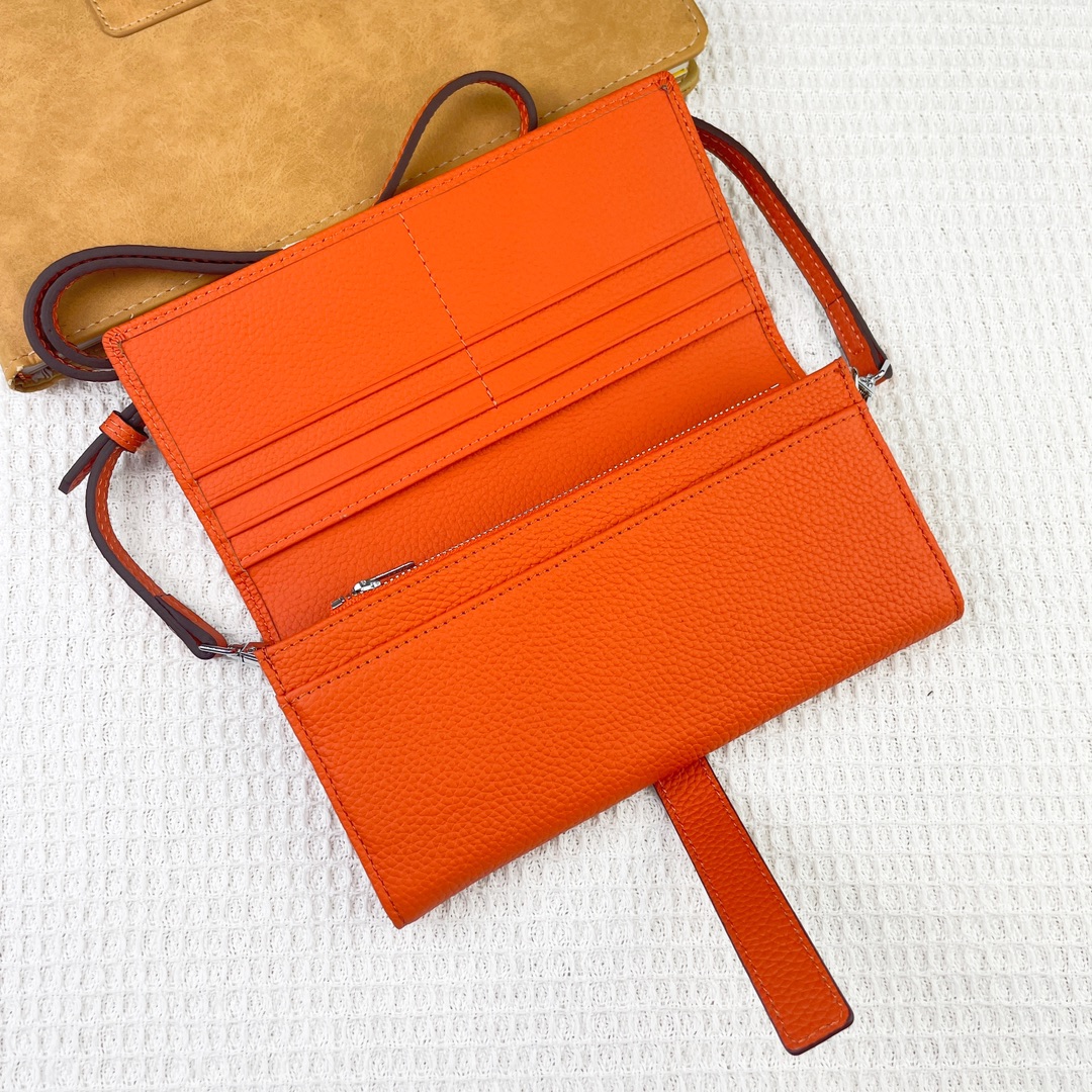 Hermes・レザー コンチネンタルウォレット 財布 折財布
