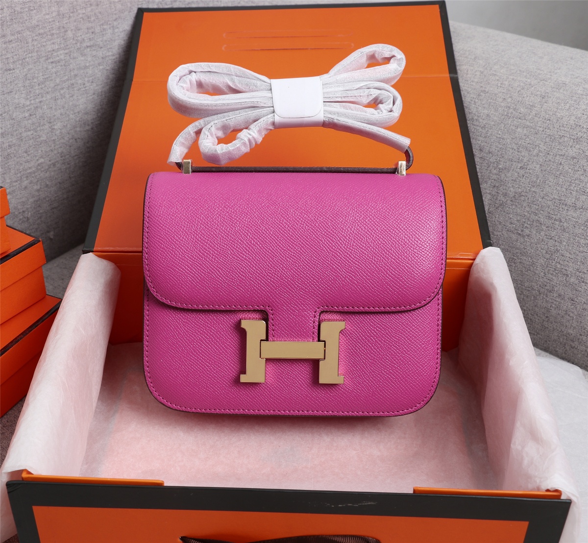 HERMES コンスタンス Ⅲ 19 グラファイト シルバー金具