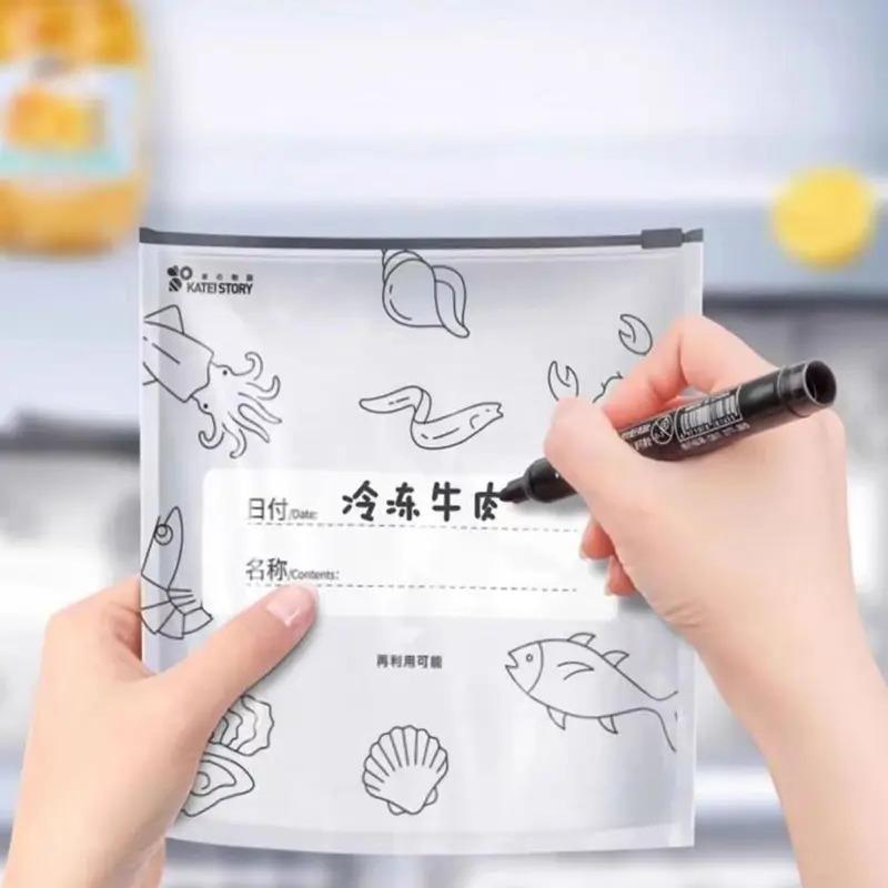 Beg Simpanan Makanan Sejuk Beku Aluminium, Beg Ziplock Boleh Guna Semula, Pelbagai Saiz