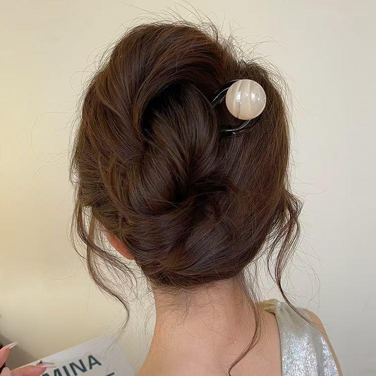 Gaya Jepit Rambut U-Shape Mutiara, Aksesori Rambut Cantik & Tahan Lama