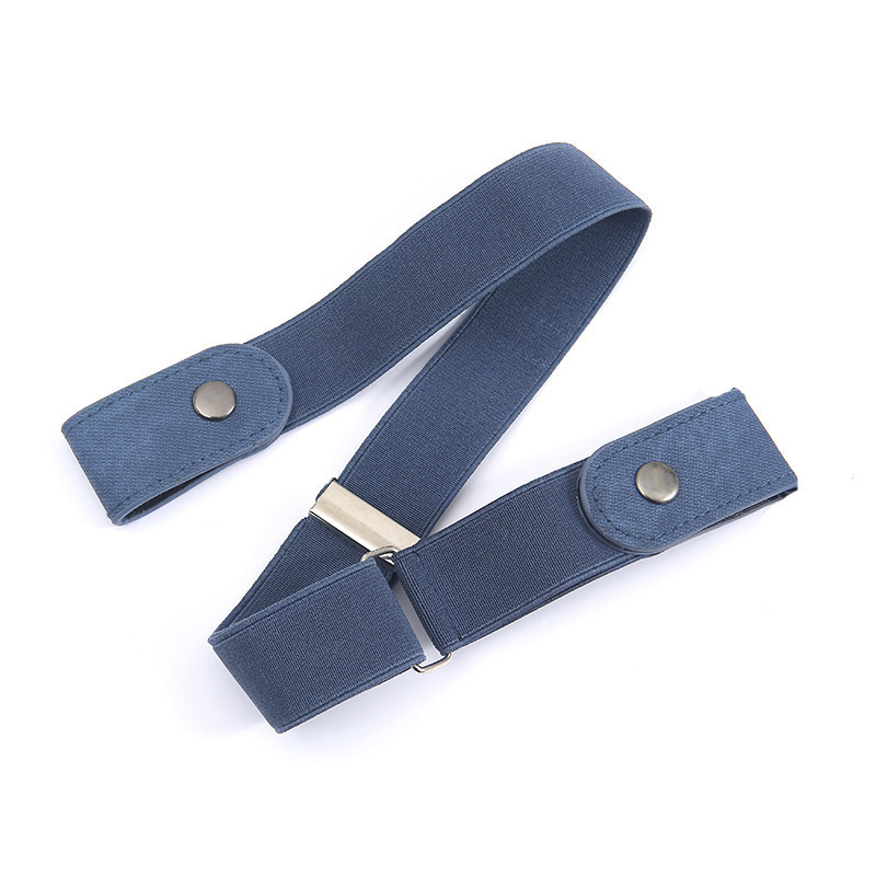 Tali Pinggang Elastik Tanpa Kancing, Belt Tanpa Tampal untuk Seluar Jeans, Pelbagai Warna