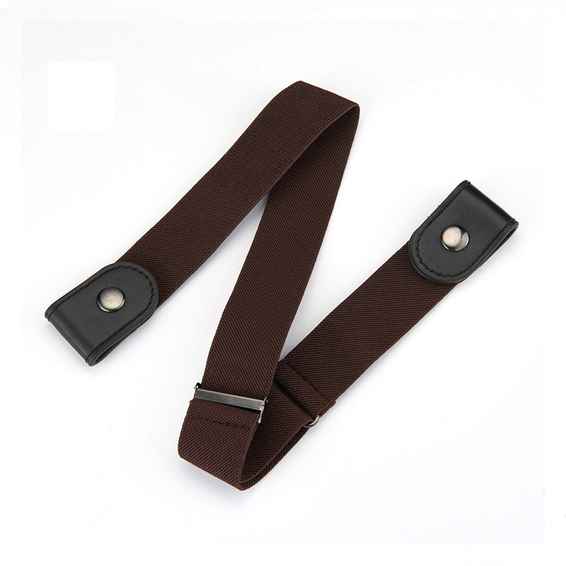 Tali Pinggang Elastik Tanpa Kancing, Belt Tanpa Tampal untuk Seluar Jeans, Pelbagai Warna