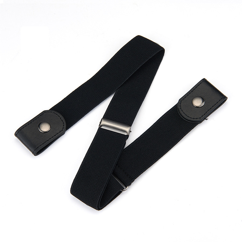 Tali Pinggang Elastik Tanpa Kancing, Belt Tanpa Tampal untuk Seluar Jeans, Pelbagai Warna