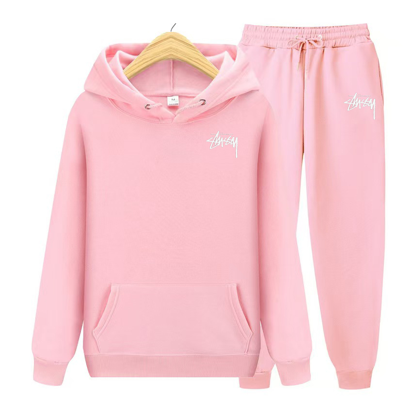 【2025特別割引価格】 STUSSY casual 2-piece set 【top + pants】（ユニセックス）