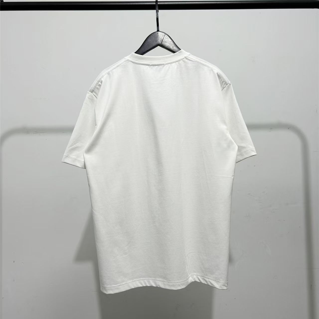 『S-4XL』2色選べる  通気性 刺繍 クラシックで贅沢なコットン半袖