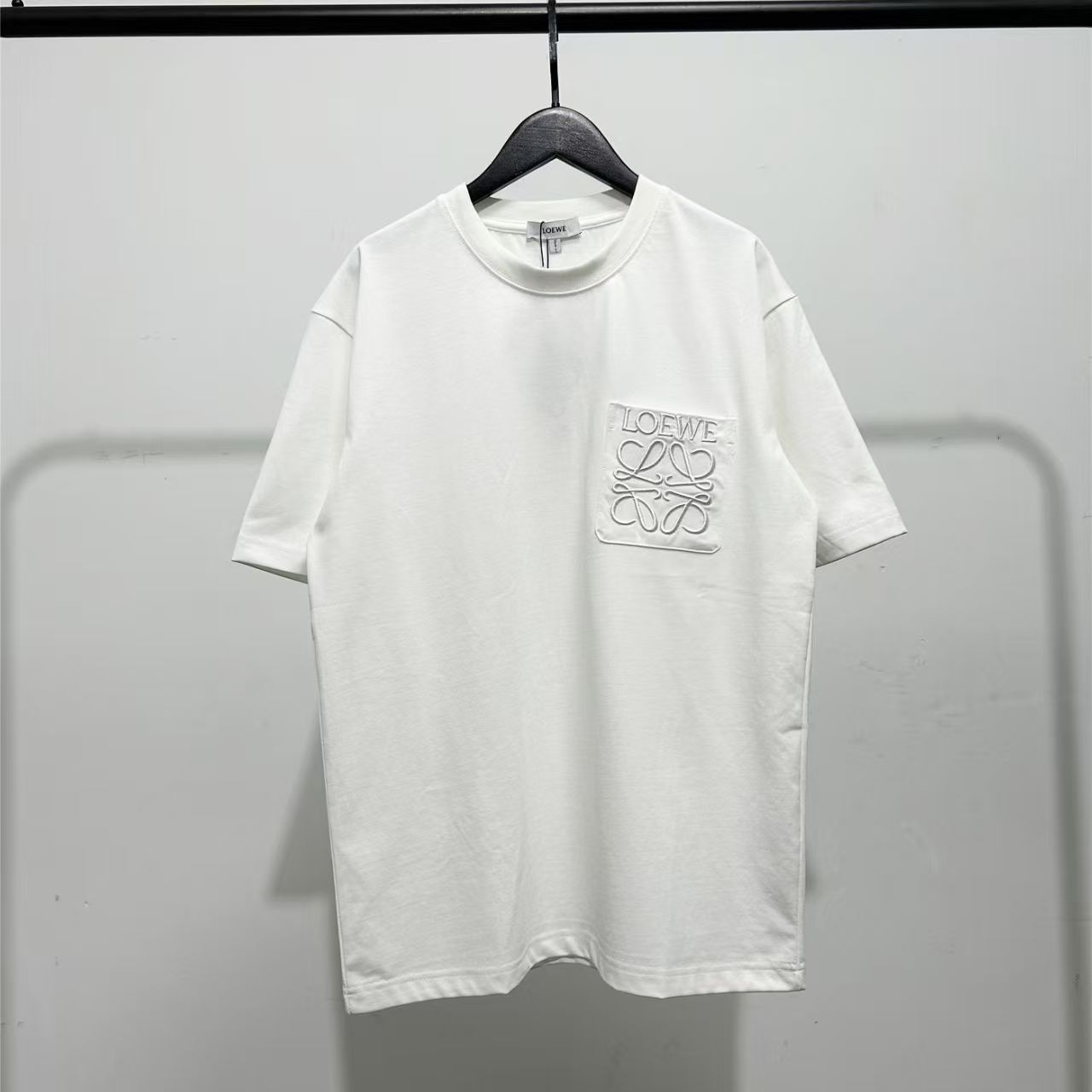 『S-4XL』2色選べる  通気性 刺繍 クラシックで贅沢なコットン半袖