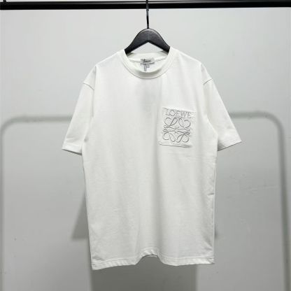 『S-4XL』2色選べる  通気性 刺繍 クラシックで贅沢なコットン半袖