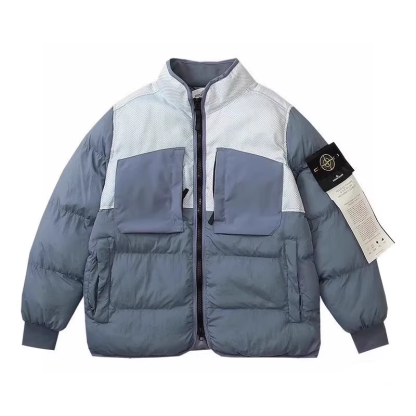 STONE ISLAND マルチエレメントパッチワークダウンジャケット