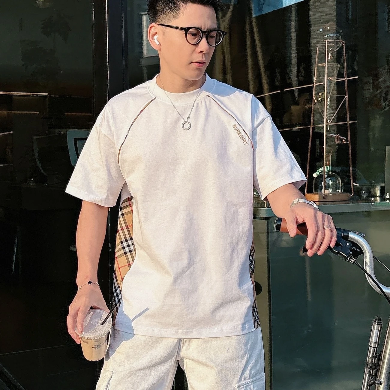 『S-XL』夏新作 刺繍入りカップルスタイル スリム効果半袖Tシャツ