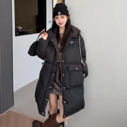 『S-L』美人度アップ クラシック高品質 暖かい 防風 着痩せ効果 合わせやすいダウンアウター
