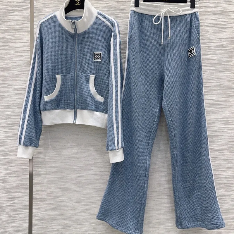 『S-L』話題沸騰中 大人気 優しい雰囲気 カジュアル スタンドネック セットアップ