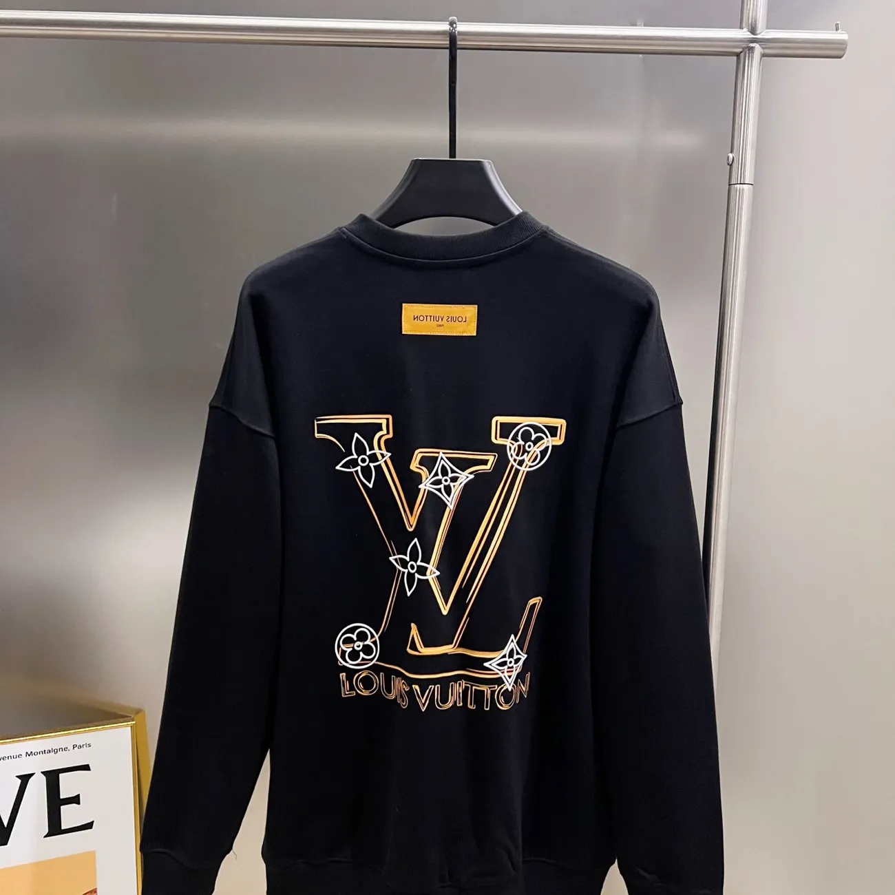 『S-1XL』男女兼用の人気のカジュアルルーズラウンドネック刺繍長袖スウェットシャツ