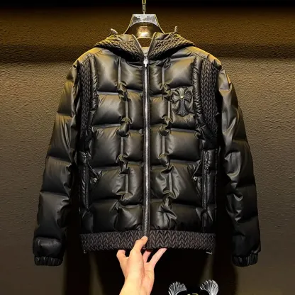 『M-3XL』新しい高級フード付きホワイトダックダウンジャケット、ベストセラーの厚手で暖かいフード付きダウンジャケット
