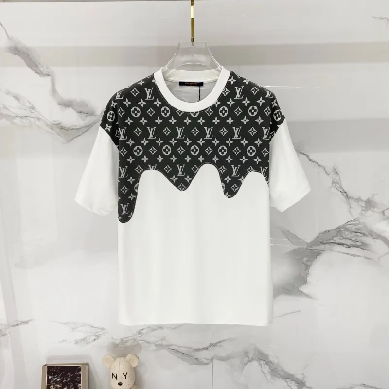 『XS-L』超人気商品 高級感 キレカジ プリント ラウンドネック 半袖 Tシャツ