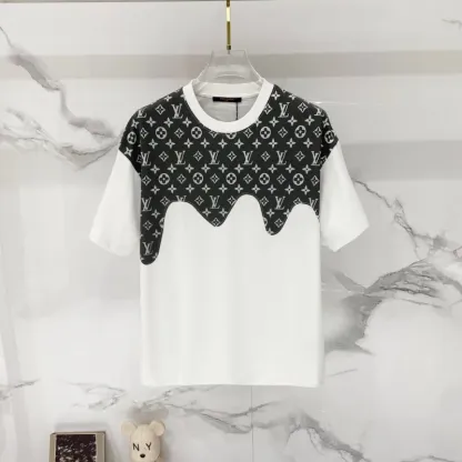 『XS-L』超人気商品 高級感 キレカジ プリント ラウンドネック 半袖 Tシャツ