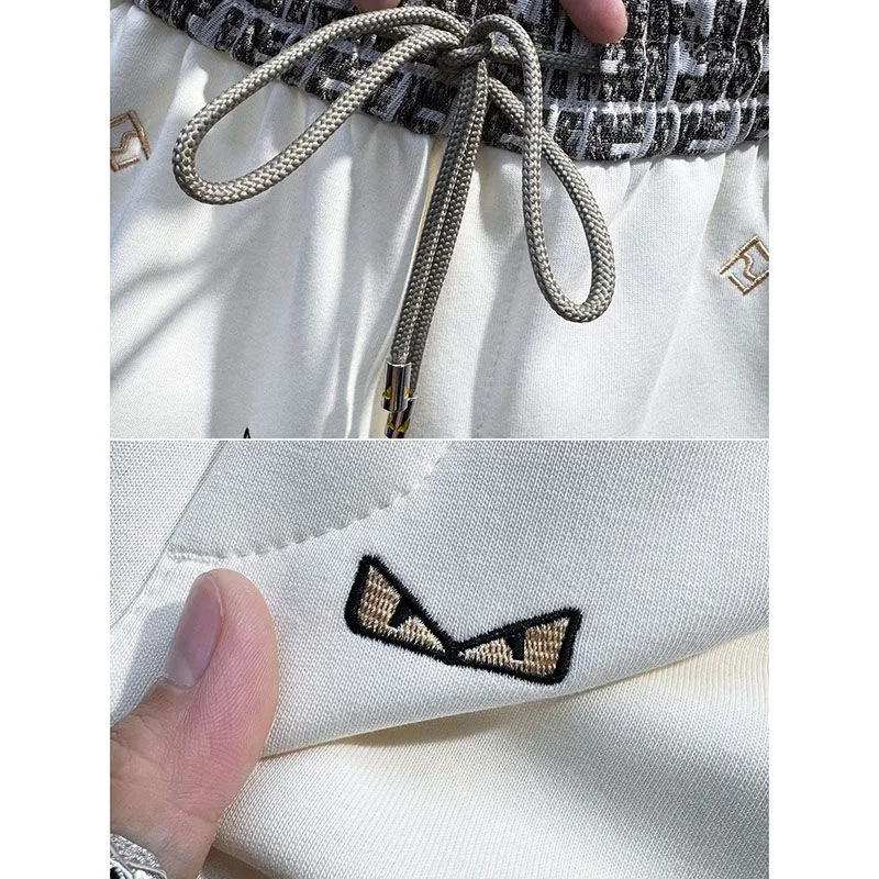『M-3XL』新作メンズ高級刺繍入りカジュアルショーツ、サマービーチパンツ